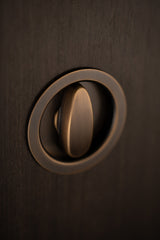 Valli Radius Sliding Door Set - Antique Brass