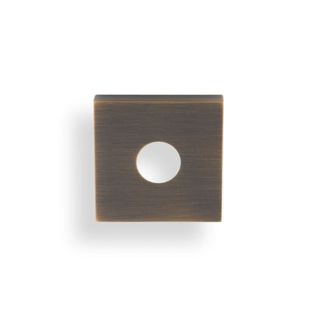 High quality image of Valli Square Rosette Cover Pack - Antique Brass| Sku. KSQ-AB |Trade Door Handles.