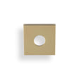 High quality image of Valli Square Rosette Cover Pack - Polished Brass PVD| Sku. KSQ-PBPVD |Trade Door Handles.
