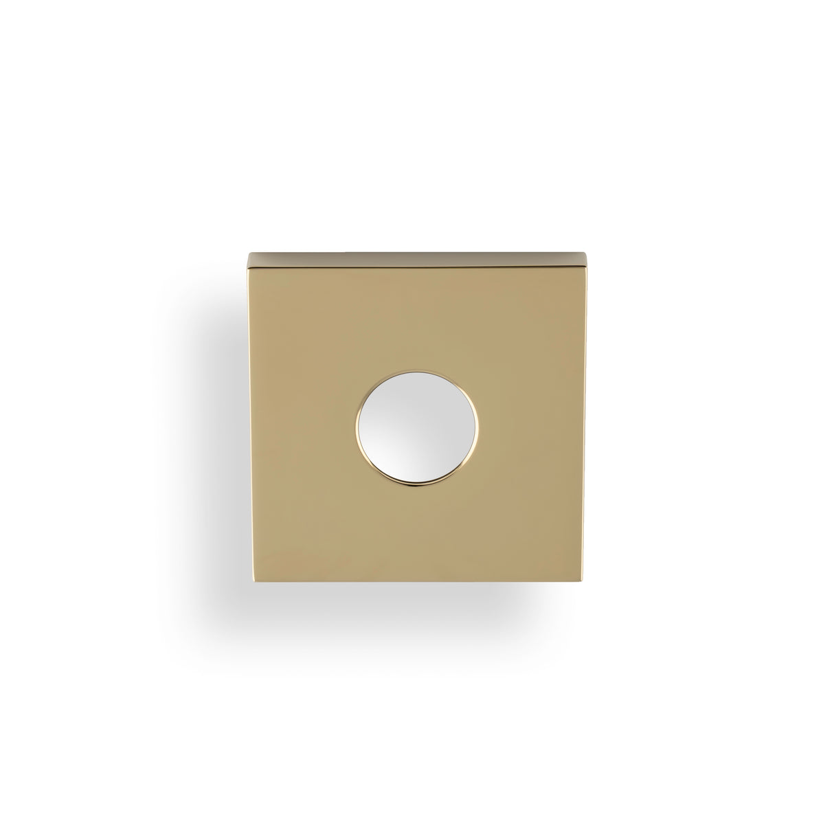 High quality image of Valli Square Rosette Cover Pack - Polished Brass PVD| Sku. KSQ-PBPVD |Trade Door Handles.