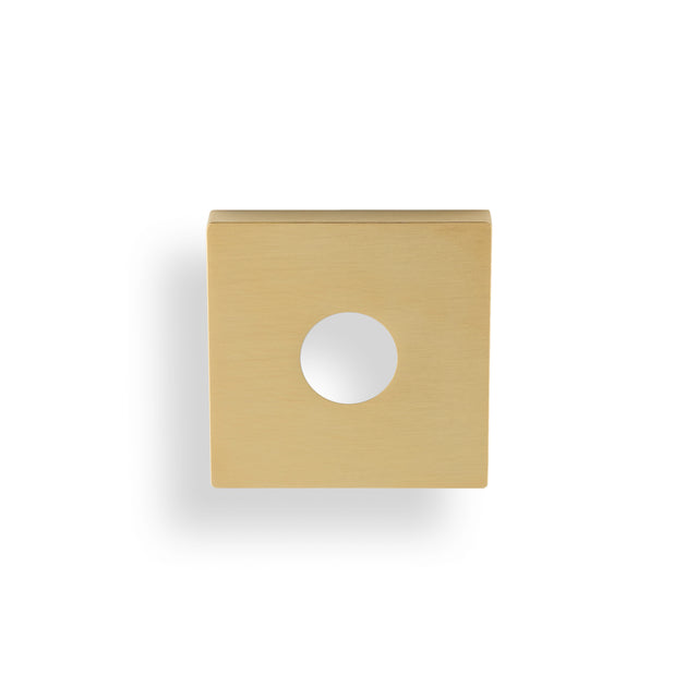 High quality image of Valli Square Rosette Cover Pack - Satin Brass PVD| Sku. KSQ-SBPVD |Trade Door Handles.
