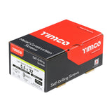 This is an image of Timco - Metal Construction Light Section Screws - Hex - EPDM Washer - Self-Drilling - Exterior - Silver Organic 5.5 x 32mm - (100 PCS Box) L32W16B