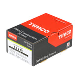 This is an image of Timco - Metal Construction Light Section Screws - Hex - Self-Drilling - Exterior - Silver Organic 5.5 x 50mm - (100 PCS Box) L50B