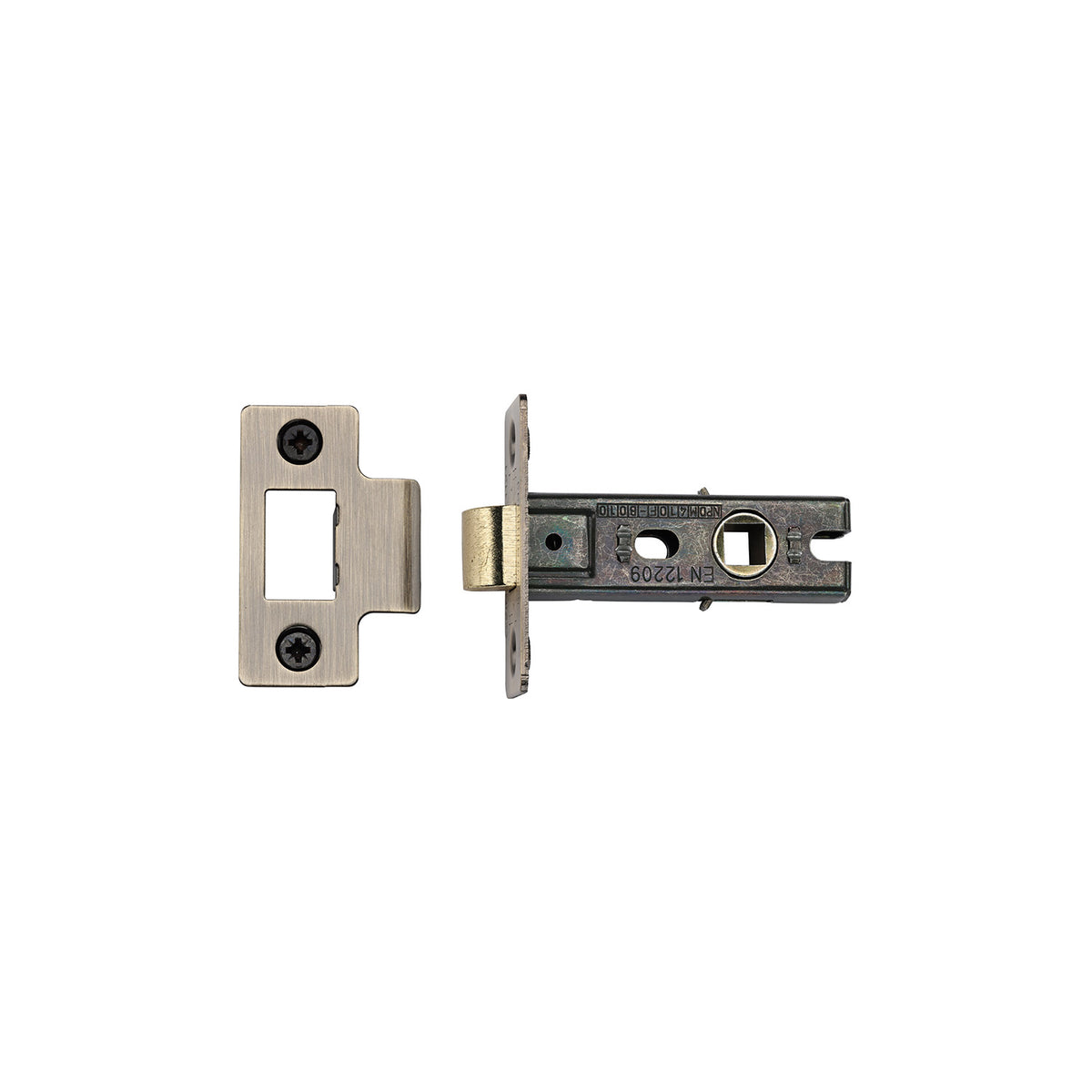 High quality image of the Heritage Brass CE Tubular Latch 2 1/2" Antique Brass Finish | Sku. lal0081-at | Discounted prices available from Trade Door Handles