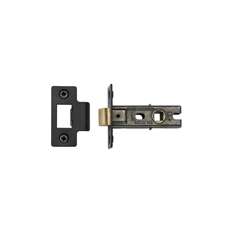 High quality image of the Heritage Brass CE Tubular Latch 2 1/2" Matt Black Finish | Sku. lal0081-blk | Discounted prices available from Trade Door Handles