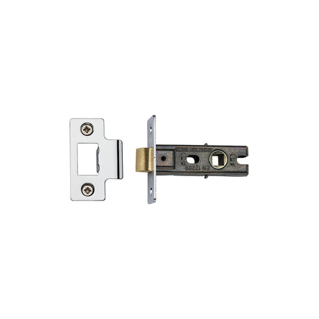 High quality image of the Heritage Brass CE Tubular Latch 2 1/2" Polished Chrome/Nickel Finish | Sku. lal0081-pc-pn | Discounted prices available from Trade Door Handles