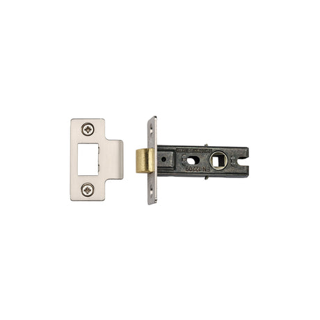 High quality image of the Heritage Brass CE Tubular Latch 2 1/2" Satin Nickel/ Chrome Finish | Sku. lal0081-sn-sc | Discounted prices available from Trade Door Handles