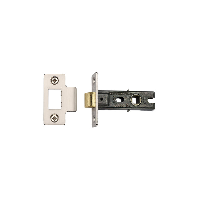 High quality image of the Heritage Brass CE Tubular Latch 2 1/2" Satin Nickel/ Chrome Finish | Sku. lal0081-sn-sc | Discounted prices available from Trade Door Handles