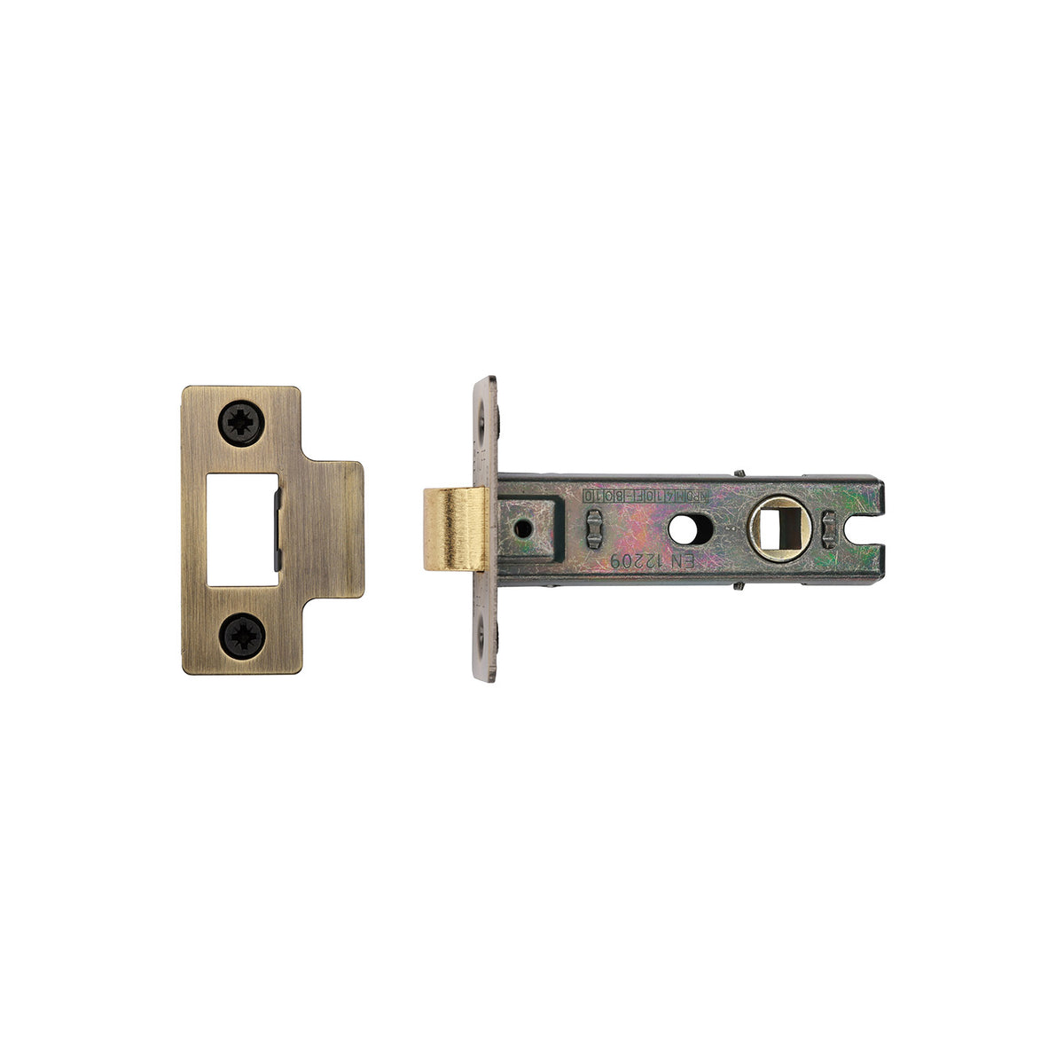 High quality image of the CE Tubular Latch 3" Antique Brass Finish | Sku. lal0082-at | Discounted prices available from Trade Door Handles
