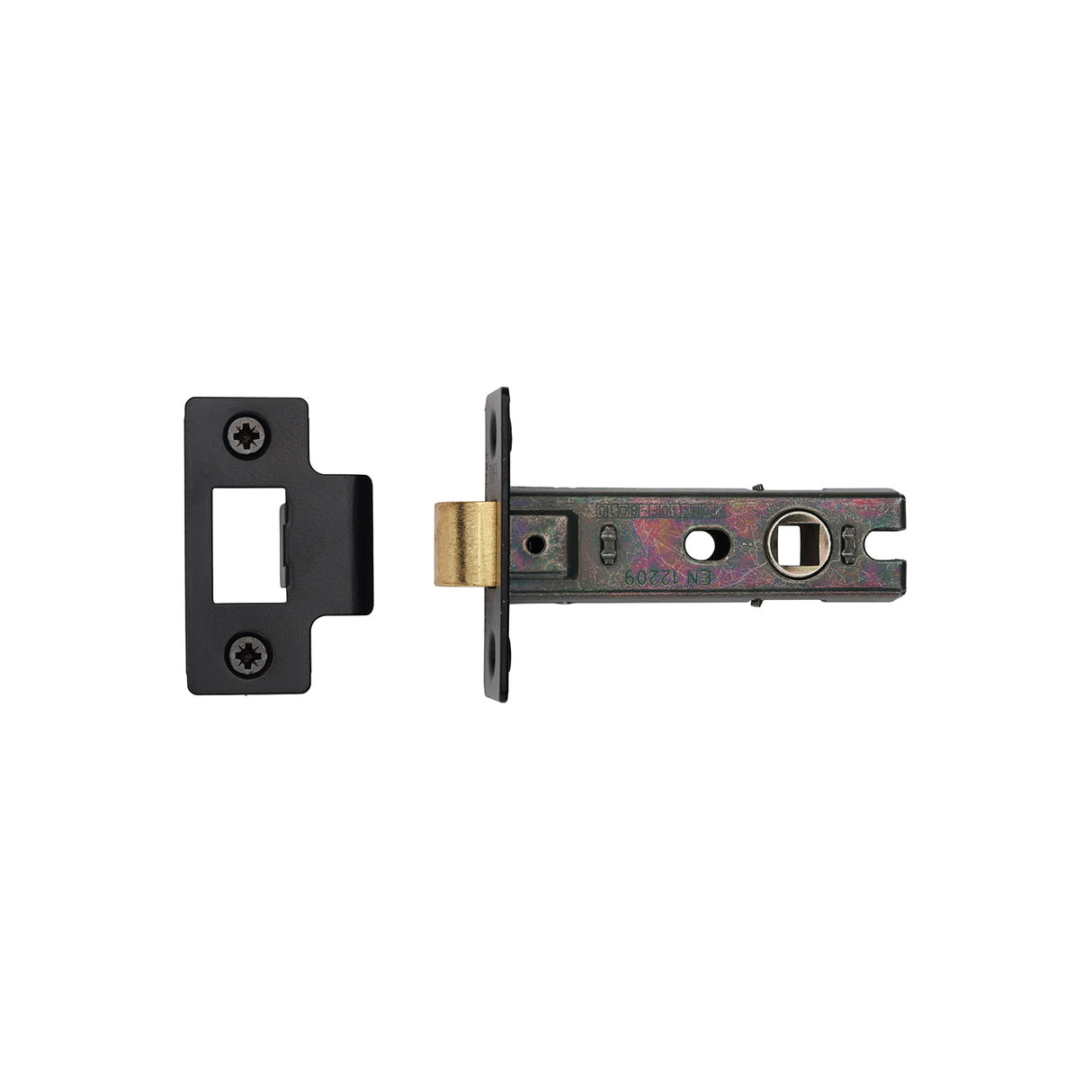 High quality image of the CE Tubular Latch 3" Matt Black Finish | Sku. lal0082-blk | Discounted prices available from Trade Door Handles