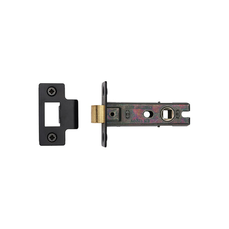 High quality image of the CE Tubular Latch 3" Matt Black Finish | Sku. lal0082-blk | Discounted prices available from Trade Door Handles