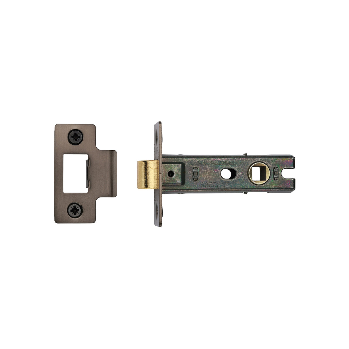 High quality image of the CE Tubular Latch 3" Matt Bronze Finish | Sku. lal0082-mb | Discounted prices available from Trade Door Handles