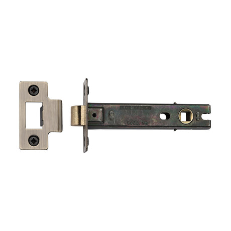 High quality image of the CE Tubular Latch 4" Antique Brass Finish | Sku. lal0083-at | Discounted prices available from Trade Door Handles
