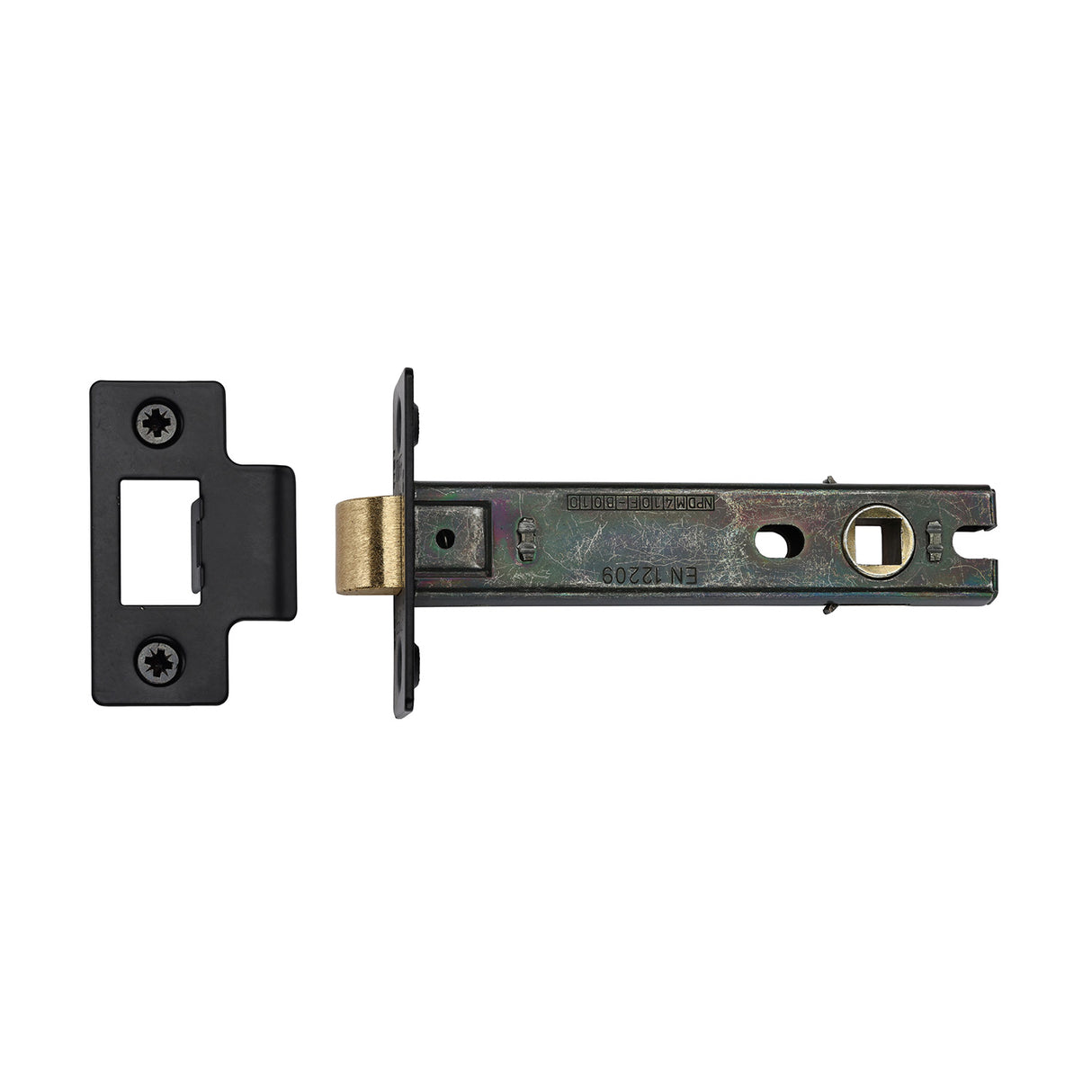 High quality image of the CE Tubular Latch 4" Matt Black Finish | Sku. lal0083-blk | Discounted prices available from Trade Door Handles