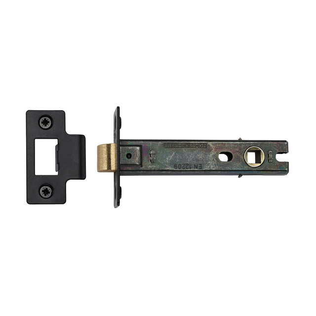 High quality image of the CE Tubular Latch 4" Matt Black Finish | Sku. lal0083-blk | Discounted prices available from Trade Door Handles