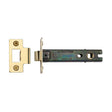 High quality image of the CE Tubular Latch 4" Polished Brass Finish | Sku. lal0083-pb | Discounted prices available from Trade Door Handles