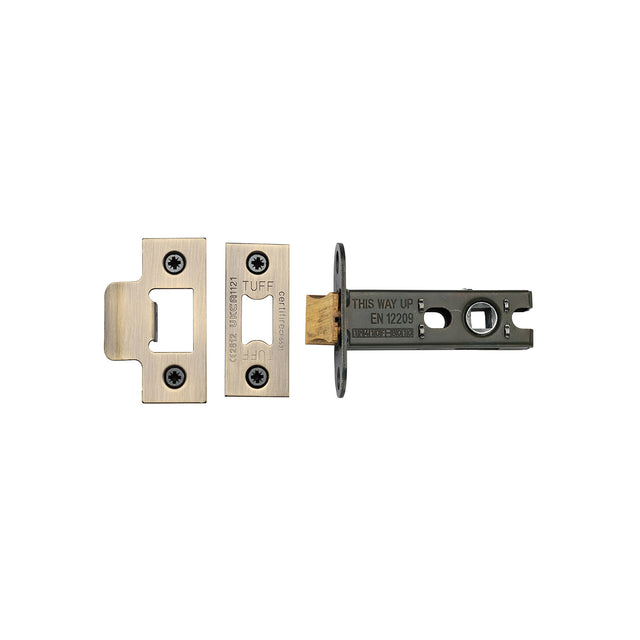 High quality image of the CE Heavy Duty Tubular Latch 3" Antique Finish | Sku. lal0137-at | Discounted prices available from Trade Door Handles