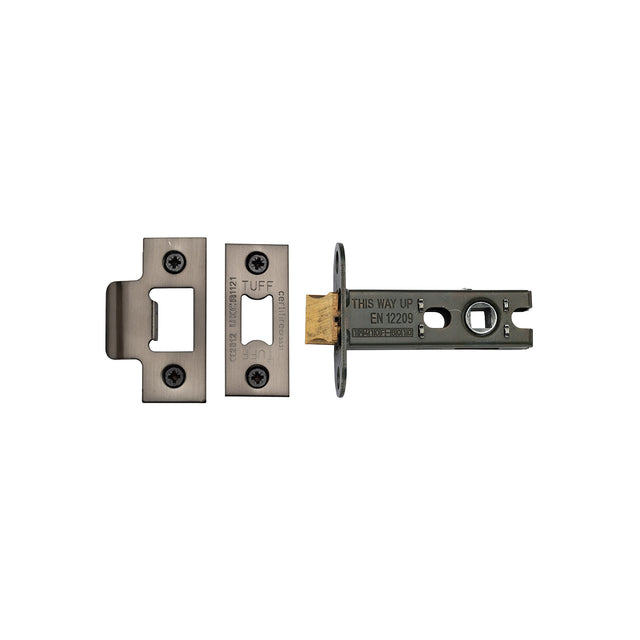 High quality image of the CE Heavy Duty Tubular Latch 3" Matt Bronze Finish | Sku. lal0137-mb | Discounted prices available from Trade Door Handles