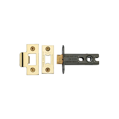 High quality image of the CE Heavy Duty Tubular Latch 3 Polished Brass Finish
 | Sku. lal0137-pb | Discounted prices available from Trade Door Handles