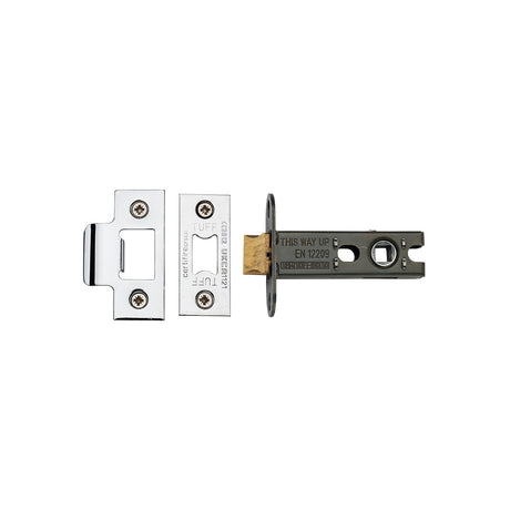 High quality image of the CE Heavy Duty Tubular Latch 3 Polished Chrome/Nickel Finish
 | Sku. lal0137-pc-pn | Discounted prices available from Trade Door Handles