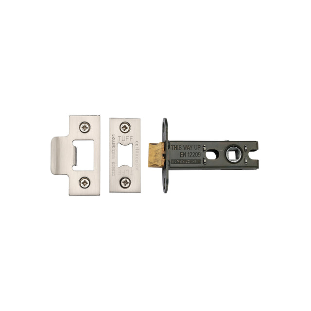 High quality image of the CE Heavy Duty Tubular Latch 3 Satin Chrome/Nickel Finish
 | Sku. lal0137-sn-sc | Discounted prices available from Trade Door Handles