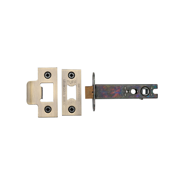 High quality image of the CE Heavy Duty Tubular Latch 4" Antique Finish | Sku. lal0138-at | Discounted prices available from Trade Door Handles