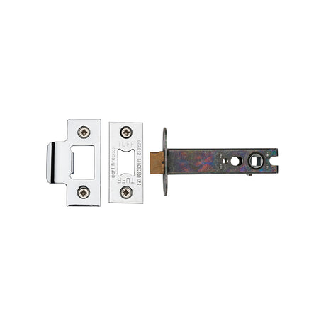 High quality image of the CE Heavy Duty Tubular Latch 4" Pol.Chrome/Nickel Finish | Sku. lal0138-pc-pn | Discounted prices available from Trade Door Handles