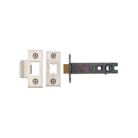 High quality image of the CE Heavy Duty Tubular Latch 4" Nickel Finish/Satin Chrome | Sku. lal0138-sn-sc | Discounted prices available from Trade Door Handles
