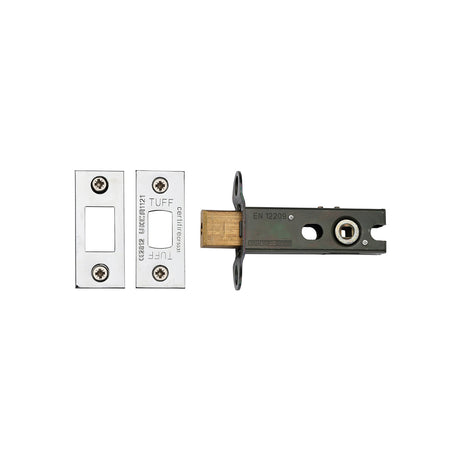 High quality image of the CE Tubular Deadbolt 3" Pol.Chrome/Nickel Finish | Sku. lal0276-pc-pn | Discounted prices available from Trade Door Handles