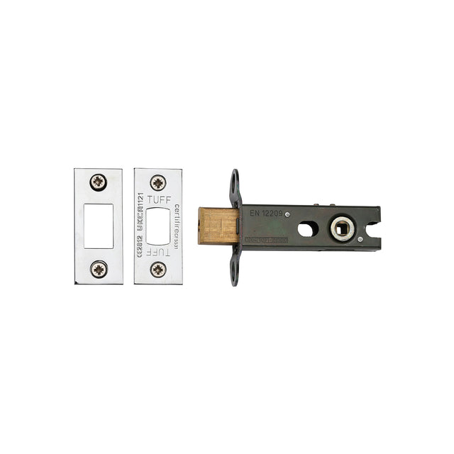 High quality image of the CE Tubular Deadbolt 3" Pol.Chrome/Nickel Finish | Sku. lal0276-pc-pn | Discounted prices available from Trade Door Handles