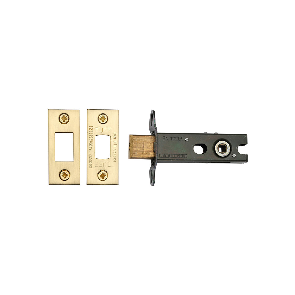 High quality image of the CE Tubular Deadbolt 3" Satin Brass Finish | Sku. lal0276-sb | Discounted prices available from Trade Door Handles
