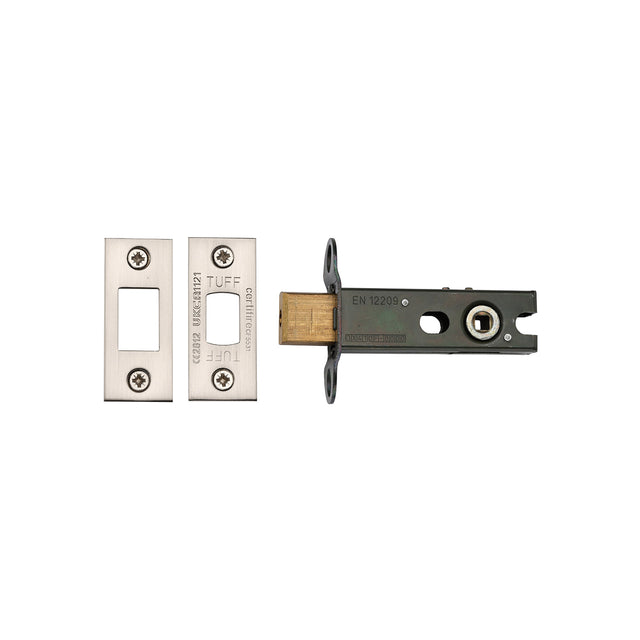 High quality image of the CE Tubular Deadbolt 3" Nickel Finish/Satin Chrome | Sku. lal0276-sn-sc | Discounted prices available from Trade Door Handles
