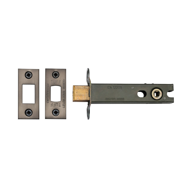 High quality image of the CE Tubular Deadbolt 4" Matt Bronze Finish | Sku. lal0277-mb | Discounted prices available from Trade Door Handles