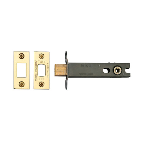High quality image of the CE Tubular Deadbolt 4 Polished Brass Finish
 | Sku. lal0277-pb | Discounted prices available from Trade Door Handles