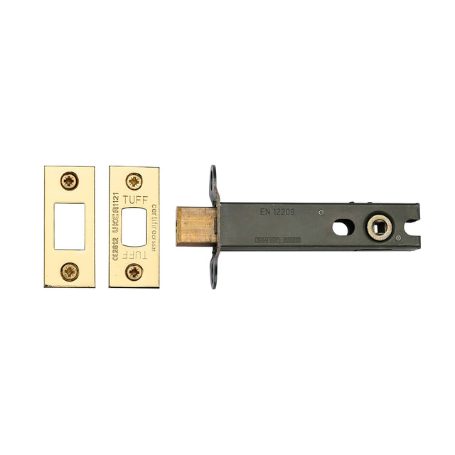 High quality image of the CE Tubular Deadbolt 4 Polished Brass Finish
 | Sku. lal0277-pb | Discounted prices available from Trade Door Handles