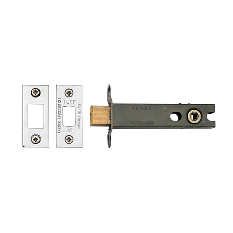 High quality image of the CE Tubular Deadbolt 4 Polished Chrome/Nickel Finish
 | Sku. lal0277-pc-pn | Discounted prices available from Trade Door Handles