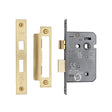 High quality image of the CE 3 Lever Bathroom Lock 2 1/2" Satin Brass Finish | Sku. lal1422-sb | Discounted prices available from Trade Door Handles
