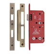 High quality image of the CE Bathroom Lock (78mm Centre) Antique Brass Finish | Sku. lal1625-at | Discounted prices available from Trade Door Handles