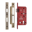 High quality image of the CE EuroProfile Lock Single Through (72mm Centre) Antique Brass Finish | Sku. lal1631-at | Discounted prices available from Trade Door Handles