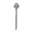 This is an image of Timco - Metal Construction Composite Panel Screws - Hex - EPDM Washer - Self-Drilling - Exterior - Silver Organic 5.5/6.3 x 82mm - (100 PCS Box) LH82W16B