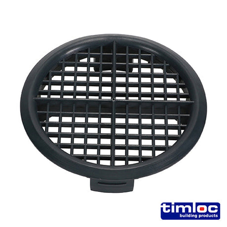 This is an image of Timco - Timloc Push-in Soffit Vent - Grey - 1139 70mm (10 Pieces Bag) LOC1139