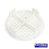 This is an image of Timco - Timloc Push-in Soffit Vent - White - 1140 70mm (10 Pieces Bag) LOC1140