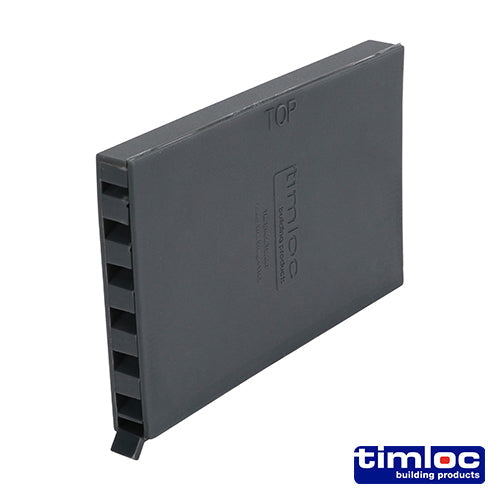 This is an image of Timco - Timloc Cavity Wall Weep Vent - Blue / Black - 1143BB 65 x 10 x 100mm (50 Pieces Box) LOC1143BB