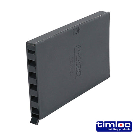 This is an image of Timco - Timloc Cavity Wall Weep Vent - Blue / Black - 1143BB 65 x 10 x 100mm (50 Pieces Box) LOC1143BB