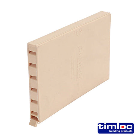 This is an image of Timco - Timloc Cavity Wall Weep Vent - Buff - 1143BU 65 x 10 x 100mm (50 Pieces Box) LOC1143BU