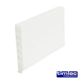 This is an image of Timco - Timloc Cavity Wall Weep Vent - White - 1143WH 65 x 10 x 100mm (50 Pieces Box) LOC1143WH