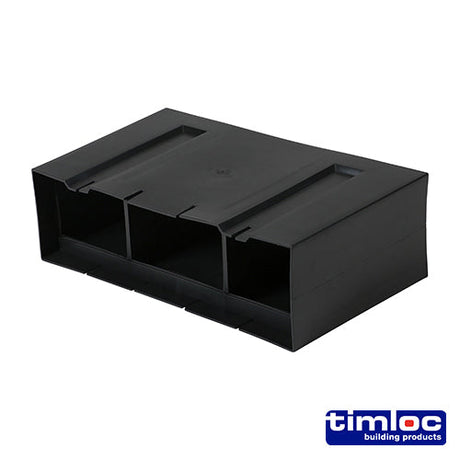 This is an image of Timco - Timloc Underfloor, Vent, Horizontal Front Extension - 1203 + 115mm (20 Pieces Box) LOC1203