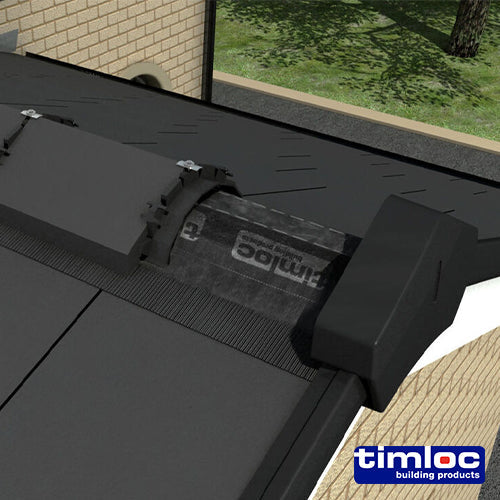 This is an image of Timco - Timloc Roll Out Dry Fix Ridge Kit - Black - 54700 6m (1 Each Box) LOC54700