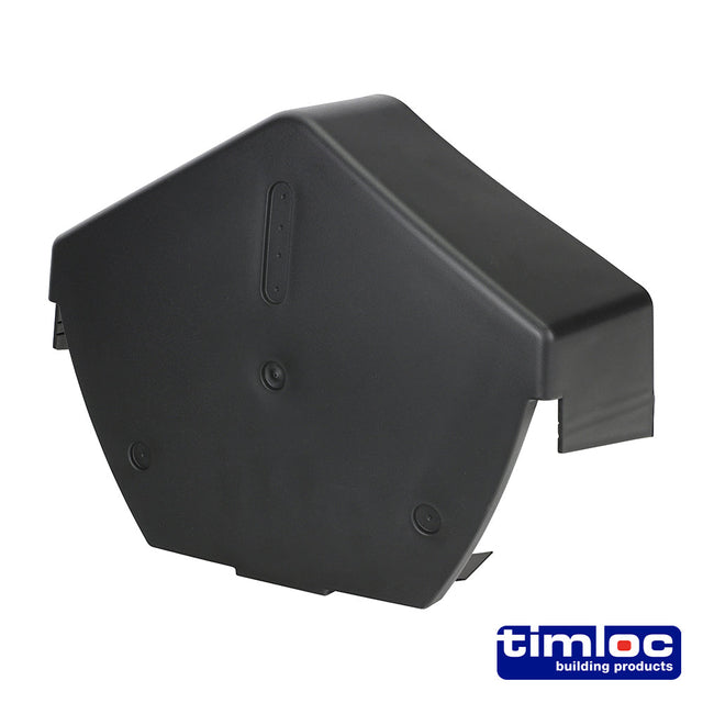 This is an image of Timco - Universal Angled Cap Black 260 x 145mm (1 Each Bag) LOC99107