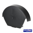 This is an image of Timco - Universal 1/2 Round Cap Black 280 x 145mm (1 Each Bag) LOC99136